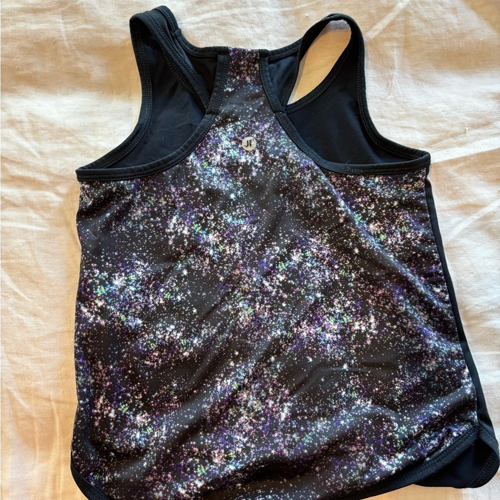 Joe Fresh Kids' Black and Purple Sparkle Tank Top